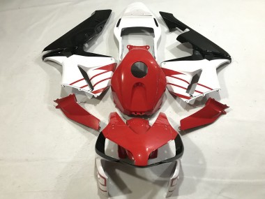 Migliori Carene Moto Honda CBR600RR 2003-2004 - Bianco Rosso Nero Lucido