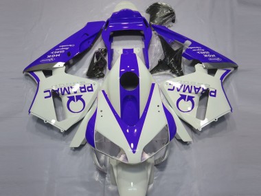 Migliori Carene Moto Honda CBR600RR 2003-2004 - Bianco Blu Pramac