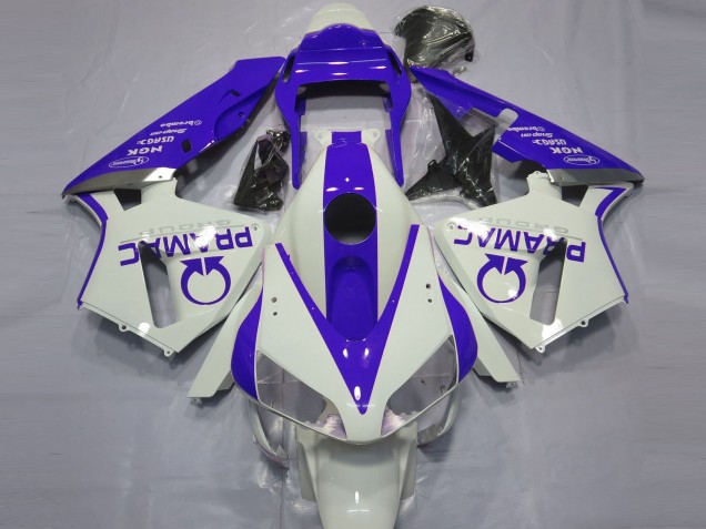 Migliori Carene Moto Honda CBR600RR 2003-2004 - Bianco Blu Pramac