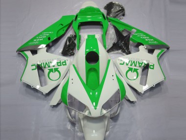 Migliori Carene Moto Honda CBR600RR 2003-2004 - Bianco Verde Pramac