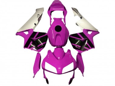 Migliori Carene Moto Honda CBR600RR 2003-2004 - Argento Rosa Nero Lucido
