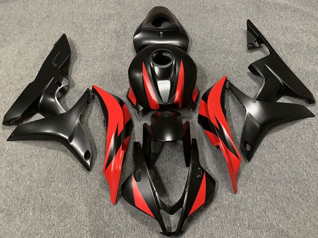 Migliori Carene Moto Honda CBR600RR 2007-2008 - Rosso Nero Opaco