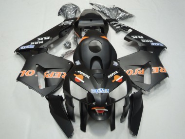 Migliori Carene Moto Honda CBR600RR 2003-2004 - Nero Opaco Arancia Repsol