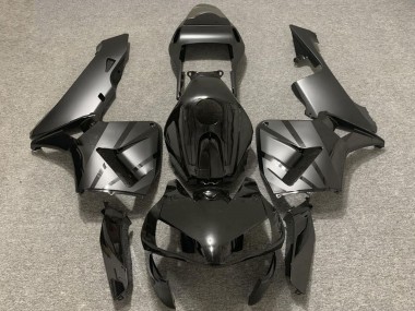 Migliori Carene Moto Honda CBR600RR 2003-2004 - Nero Lucido Grigio Opaco OEM Stile