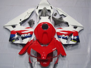 Migliori Carene Moto Honda CBR600RR 2003-2004 - Bianco Rosso Blu RVF Stile