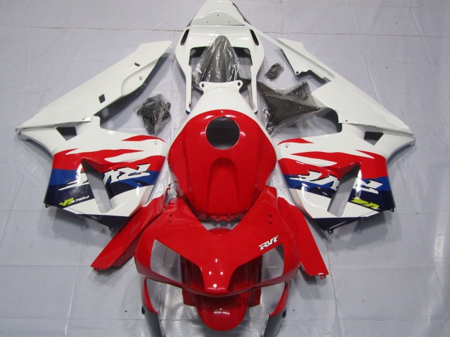 Migliori Carene Moto Honda CBR600RR 2003-2004 - Bianco Rosso Blu RVF Stile