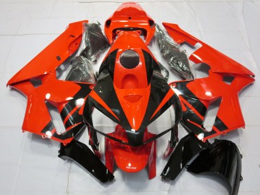 Migliori Carene Moto Honda CBR600RR 2005-2006 - Rosso Nero Banda
