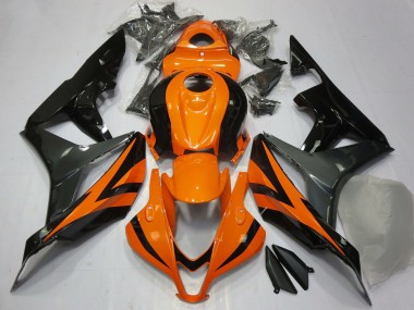 Migliori Carene Moto Honda CBR600RR 2007-2008 - Arancia Grigio Nero Lucido