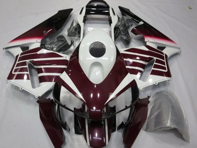 Migliori Carene Moto Honda CBR600RR 2003-2004 - Bianco Viola Scuro