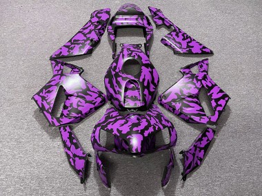 Migliori Carene Moto Honda CBR600RR 2003-2004 - Viola Nero Camouflage