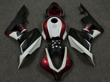 Migliori Carene Moto Honda CBR600RR 2009-2012 - Bianco Rosso Nero Opaco Stella