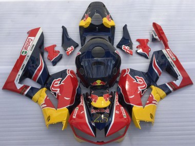 Migliori Carene Moto Honda CBR600RR 2013-2023 - Blu Scuro Giallo Red Bull