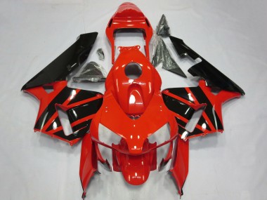 Migliori Carene Moto Honda CBR600RR 2003-2004 - Rosso Nero Lucido OEM Stile