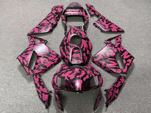 Migliori Carene Moto Honda CBR600RR 2003-2004 - Rosso Nero Camouflage