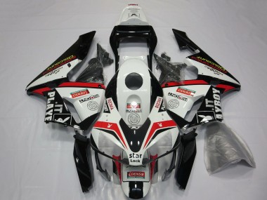 Migliori Carene Moto Honda CBR600RR 2003-2004 - Bianco Rosso Nero Lucido Playboy