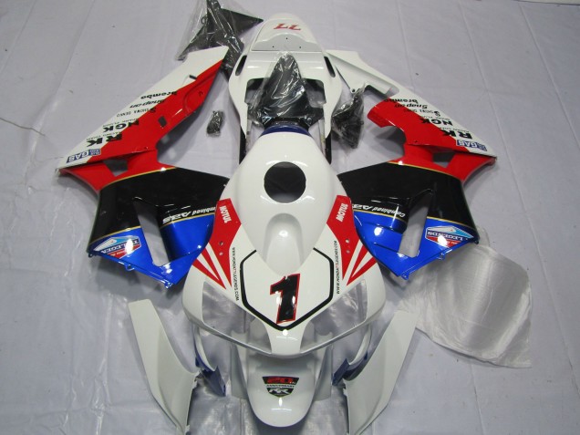 Migliori Carene Moto Honda CBR600RR 2003-2004 - Bianco Rosso Blu Nero Lucido EuroBet