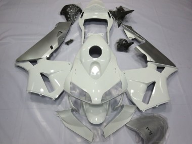 Migliori Carene Moto Honda CBR600RR 2003-2004 - Argento Bianco