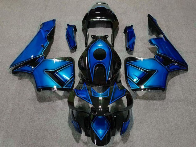 Migliori Carene Moto Honda CBR600RR 2003-2004 - Blu Nero Lucido