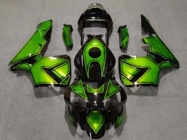Migliori Carene Moto Honda CBR600RR 2003-2004 - Verde Nero Lucido
