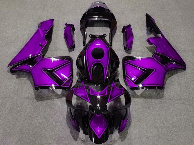 Migliori Carene Moto Honda CBR600RR 2003-2004 - Viola Nero Lucido