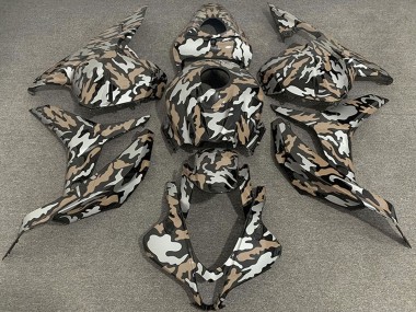 Migliori Carene Moto Honda CBR600RR 2009-2012 - Tan Argento Camouflage