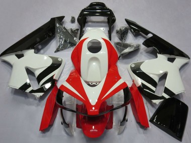 Migliori Carene Moto Honda CBR600RR 2003-2004 - Bianco Rosso Nero Lucido OEM Stile