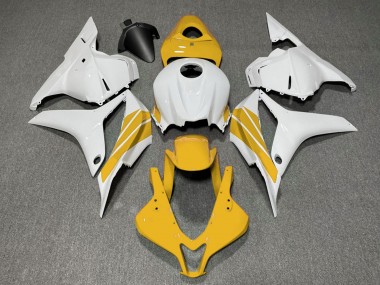 Migliori Carene Moto Honda CBR600RR 2009-2012 - Bianco Giallo Banda