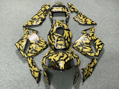 Migliori Carene Moto Honda CBR600RR 2003-2004 - Giallo Nero Camouflage