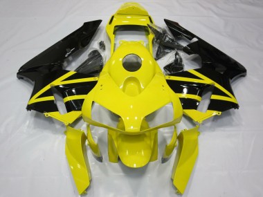 Migliori Carene Moto Honda CBR600RR 2003-2004 - Giallo Nero Lucido OEM Stile