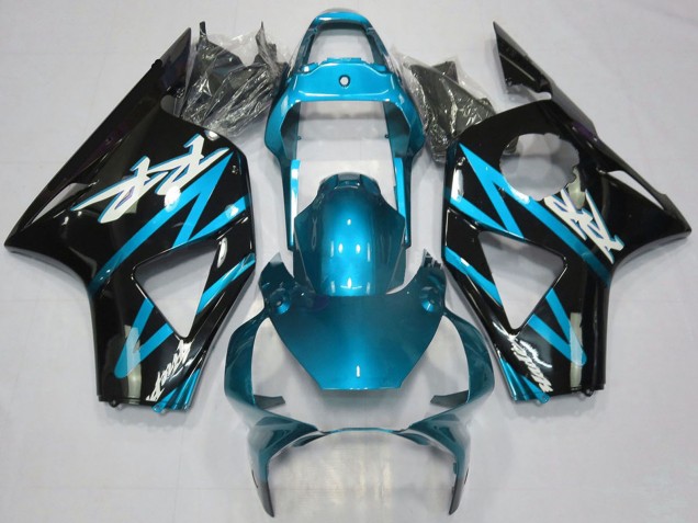 Migliori Carene Moto Honda CBR954RR 2002-2003 - Azzurro Chiaro Nero Lucido