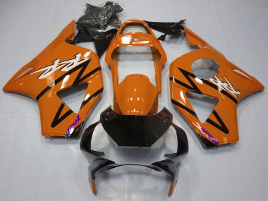 Migliori Carene Moto Honda CBR954RR 2002-2003 - Arancione Scuro Nero Lucido