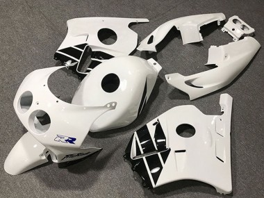 Migliori Carene Moto Honda CBR250RR 1990-1998 - Bianco Nero Lucido