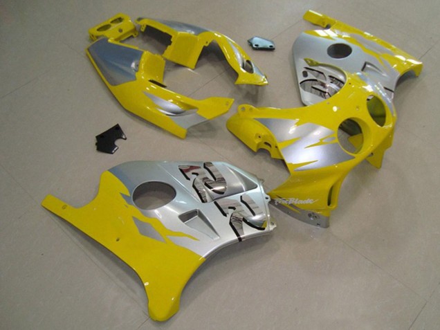 Migliori Carene Moto Honda CBR250RR 1990-1998 - Argento Giallo