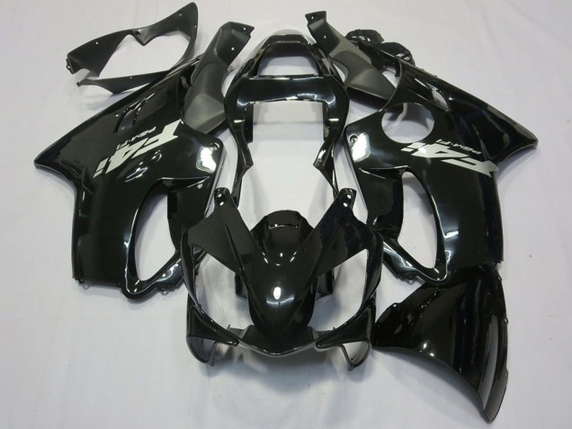 Migliori Carene Moto Honda CBR600 F4i 2001-2003 - Nero Lucido Argento Decal