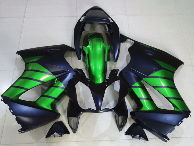 Migliori Carene Moto Honda VFR 800 2002-2013 - Verde Nero Opaco