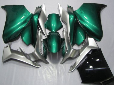 Migliori Carene Moto Honda VFR 1200 2010-2014 - Argento Seafoam Verde