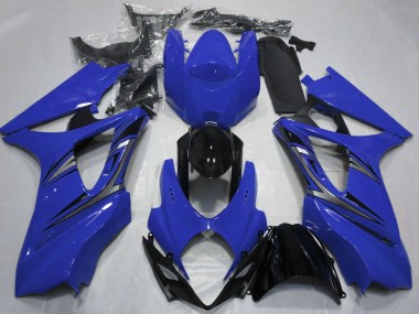 Migliori Carene Moto Suzuki GSXR 1000 2007-2008 - Blu Nero Lucido OEM Stile