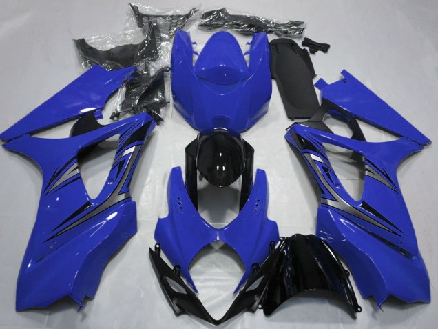 Migliori Carene Moto Suzuki GSXR 1000 2007-2008 - Blu Nero Lucido OEM Stile