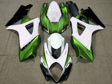 Migliori Carene Moto Suzuki GSXR 1000 2007-2008 - Bianco Verde Nero