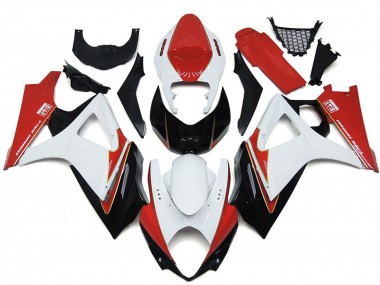 Migliori Carene Moto Suzuki GSXR 1000 2007-2008 - Bianco Rosso Nero