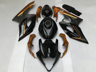 Migliori Carene Moto Suzuki GSXR 1000 2005-2006 - Nero Lucido Bronzo