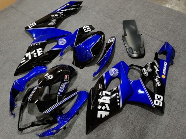Migliori Carene Moto Suzuki GSXR 1000 2005-2006 - Blu Nero Lucido Bianco