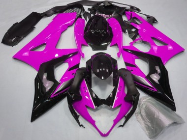 Migliori Carene Moto Suzuki GSXR 1000 2005-2006 - Rosa Nero Lucido