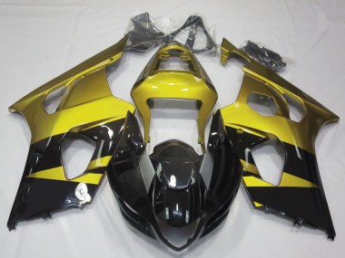 Migliori Carene Moto Suzuki GSXR 1000 2003-2004 - Giallo Nero Lucido