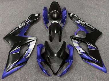 Migliori Carene Moto Suzuki GSXR 1000 2005-2006 - Nero Opaco Blu