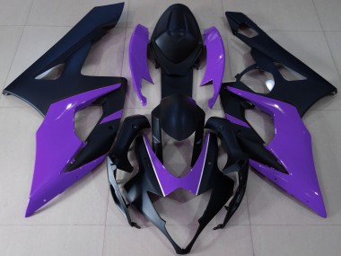 Migliori Carene Moto Suzuki GSXR 1000 2005-2006 - Nero Opaco Viola