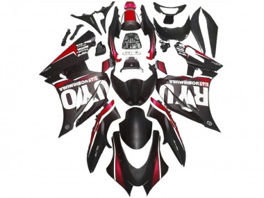 Migliori Carene Moto ABS Suzuki GSXR 1000 2017-2024 - Nero Opaco Rosso