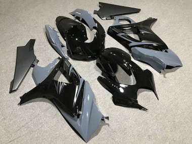 Migliori Carene Moto Suzuki GSXR 1000 2007-2008 - Nardo Grigio Nero Lucido OEM Stile