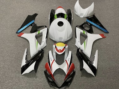Migliori Carene Moto Suzuki GSXR 1000 2007-2008 - Bianco Rosso Giallo Blu Nero Corsa