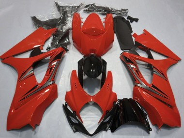 Migliori Carene Moto Suzuki GSXR 1000 2007-2008 - Rosso Nero Lucido OEM Stile
